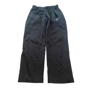 Nike Dry-Fit Black Drawstring Wide-Leg Athletic Pants Size XL